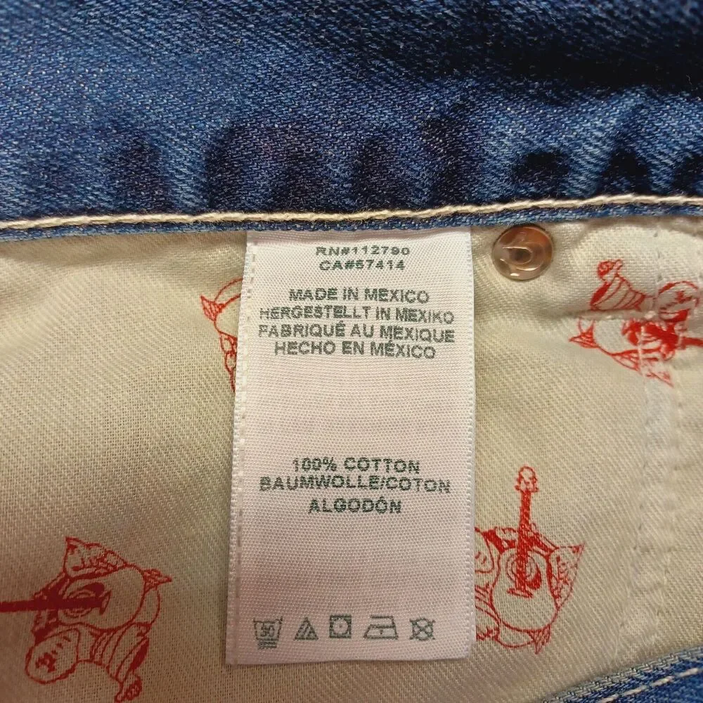 True Religion Basic Straight With Flap Pockets Natural Men's Size 42x34